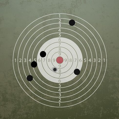 ChromaLabel 1 Inch Permanent Round Target Pasters for Shooting and Marksmanship, 1000 Labels per Dispenser Box in Saudi Arabia