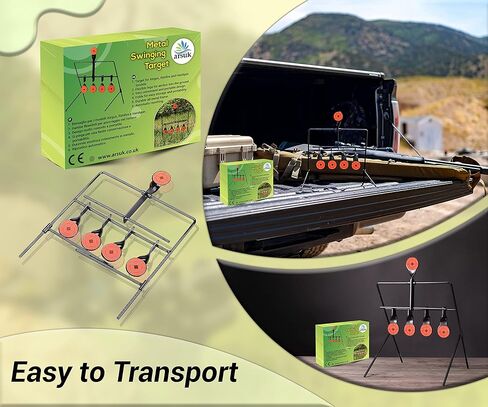 ARSUK Resetting Pellet Gun Target – Heavy-Duty BB Gun Targets for Backyard & Shooting Practice – Weatherproof Resetting Design for .177 & .22 Calibers – Suitable for Indoor & Outdoor Use in Kuwait