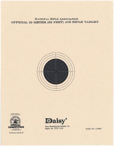ديزي، أهداف بيليه بطول 10 أمتار، أهداف مسابقة NRA الرسمية لمسافة 10 أمتار، 990409-610 in Saudi Arabia