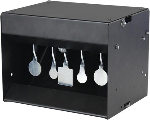 ARSUK Pellet Gun Target Trap with Resetting Center Shot – Metal Bullet Trap for BB Guns, Pellet Guns, and Airsoft – 7x6.2x6.2 Inch Pellet Target Trap for Indoor & Outdoor Shooting Practice in Kuwait