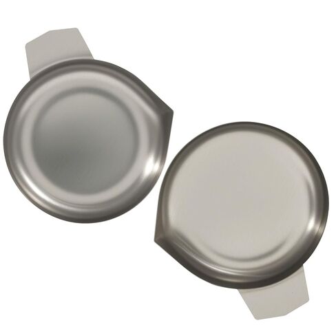 2Pcs Electronic Scale Tray, Stainless Steel Weighing Dishes Metal Weigh Boats, Silver Mini Scale Trays for Jewelry Liquid Powder Laboratory Supplies in Kuwait