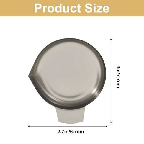 2Pcs Electronic Scale Tray, Stainless Steel Weighing Dishes Metal Weigh Boats, Silver Mini Scale Trays for Jewelry Liquid Powder Laboratory Supplies in Kuwait