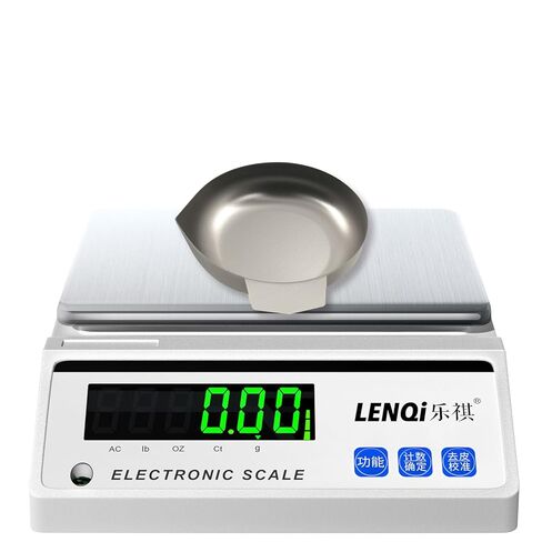 2Pcs Electronic Scale Tray, Stainless Steel Weighing Dishes Metal Weigh Boats, Silver Mini Scale Trays for Jewelry Liquid Powder Laboratory Supplies in Kuwait