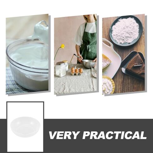 Angoily 2Pcs Kitchen Scale Tray Set 7.28X6.88X2.16In Kitchen Weighing Pan Digital Scale Measuring Tray Pan Food Weights Baking Plastic in Kuwait