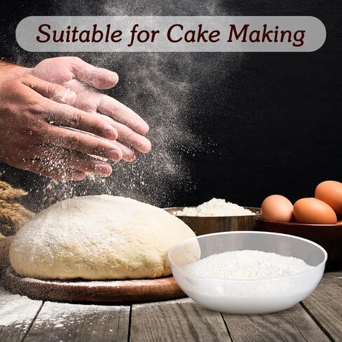 Angoily 2Pcs Kitchen Scale Tray Set 7.28X6.88X2.16In Kitchen Weighing Pan Digital Scale Measuring Tray Pan Food Weights Baking Plastic in Kuwait