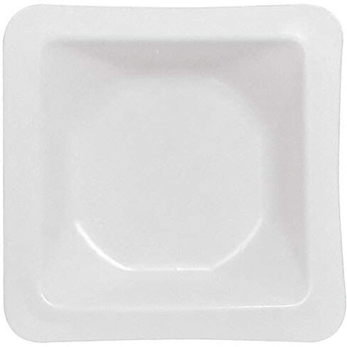 Heathrow HS1420A Standard Weighing Boats, 46 mm Length x 46 mm Width x 8 mm Diameter, Small, White (Pack of 500) in Saudi Arabia