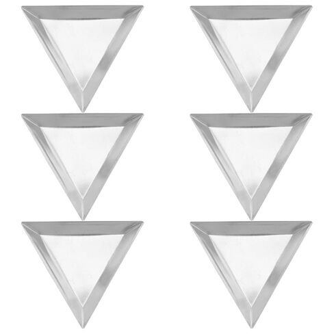Ciieeo 6pcs Stainless Steel Weigh Boats: Weighing Dishes for Scale - Mini Weight Trays/Pan Triangle Shape for Jewelry Liquid Powder - Lab Measurement Supplies in Saudi Arabia