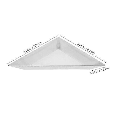Ciieeo 6pcs Stainless Steel Weigh Boats: Weighing Dishes for Scale - Mini Weight Trays/Pan Triangle Shape for Jewelry Liquid Powder - Lab Measurement Supplies in Saudi Arabia