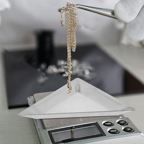Ciieeo 6pcs Stainless Steel Weigh Boats: Weighing Dishes for Scale - Mini Weight Trays/Pan Triangle Shape for Jewelry Liquid Powder - Lab Measurement Supplies in Saudi Arabia
