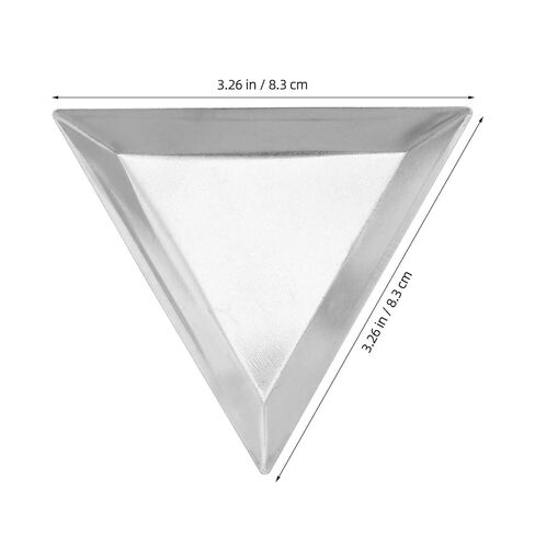 Ciieeo 6pcs Stainless Steel Weigh Boats: Weighing Dishes for Scale - Mini Weight Trays/Pan Triangle Shape for Jewelry Liquid Powder - Lab Measurement Supplies in Saudi Arabia