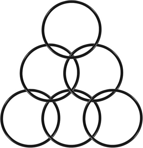 6-Pack WHKF-C8 O-Rings for Whirlpool Water Filter – Compatible with WHKF-DWHV, WHKF-DWH, WHKF-DUF, WHCF-DWHV, WHCF-DUF – Premium Rubber Seals for Leak-Free Performance, Cold Water Use in Kuwait