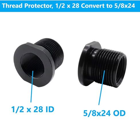 محولات الخيوط والحلقات المطاطية على شكل حرف O، مجموعة بديلة، 1/2 * 28، 5/8 * 24، أسود (عبوتان) in Kuwait