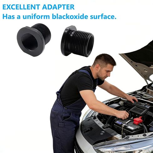 محولات الخيوط والحلقات المطاطية على شكل حرف O، مجموعة بديلة، 1/2 * 28، 5/8 * 24، أسود (عبوتان) in Kuwait