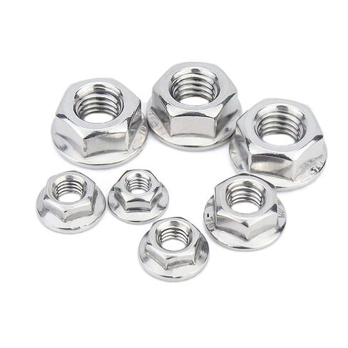 Lock Nuts Kit, 5/10pcs A4 Stainless Steel Hex Nut M3 M4 M5 M6 M8 M10 Head Knurl Fastener(5PCS-M4) in Saudi Arabia