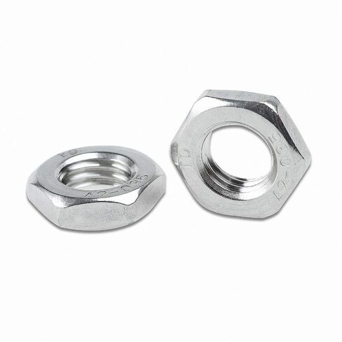 Lock Nuts Kit, 1-20Pcs DIN439 316 Stainless Steel Thin Hex Nuts Hexagonal Nut M4 M5 M6 M8 M10 M12 M16 M18 M20(M5(20pcs)) in Saudi Arabia