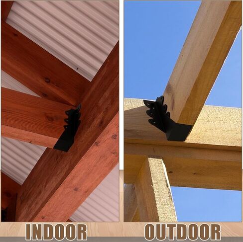 20 PCS 2x8 Joist Hanger,Black Powder-Coated,18 Gauge Galvanizing Face Mount,for Rafter Hurricane Ties Joist Hangers, Tie Brackets for Floor Deck and Ceiling Trusses (2"x 8", 20PCS) in Kuwait