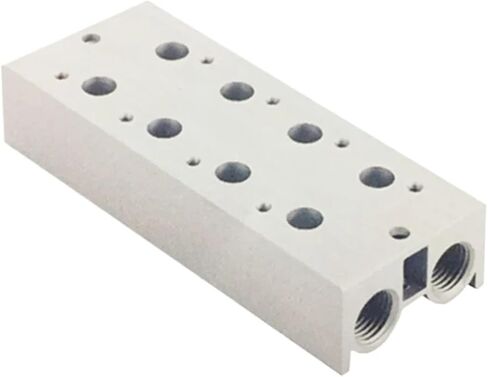 Solenoid Valve Base 3V200 Series 3V210 3V200M-2F/3F/4F/5F/6F/7F/8F/9F/10F Manifold(3V200M-7F) in Saudi Arabia