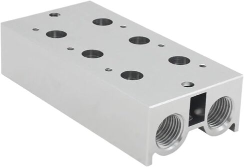 3V200M manifold, suitable for 3V200 series solenoid valve 3V210-08 valve plate base manifold exhaust(3V200M 3F) in Saudi Arabia