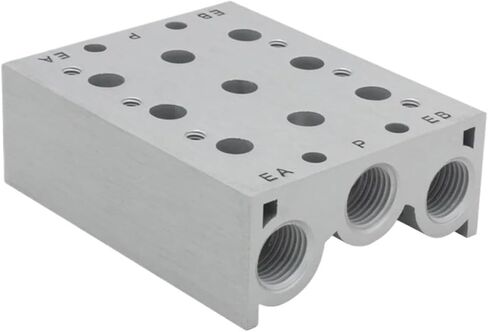 SS5Y7-20 Series 5-way solenoid valve body with ported solenoid valve manifold SY7120 SY7220 exhaust(SS5Y7-20-08) in Saudi Arabia