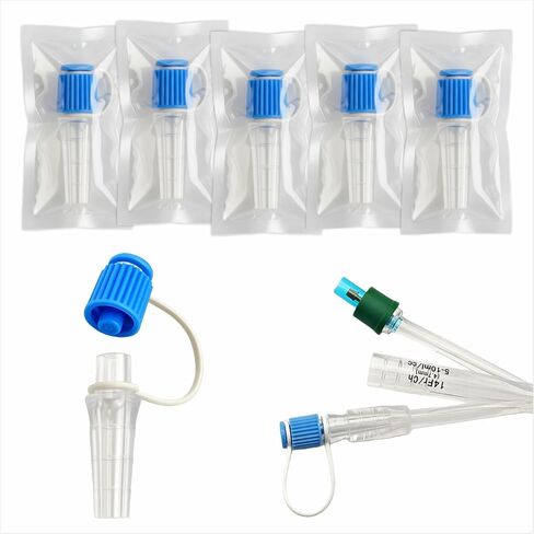 Catheter Plug Set, PVC Leak-Proof Drainage Tube Caps, Universal Fit Stopper for Catheter Use, One-time use Nursing Care Accessories (5) in Saudi Arabia