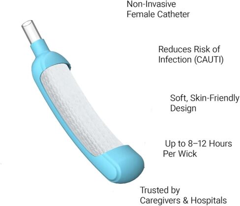 10 عدد (ملفوفة بشكل فردي) القسطرة الخارجية النسائية ناعمة ومريحة، تصميم غير جراحي مقاوم للتسرب in Kuwait