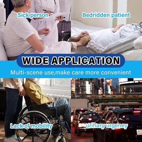 Catheter for Men, Urine Collection System, Reusable Portable Silicone Urinal with 2 Bags (1000ml & 2000ml), 1.2M Tube, and Adjustable Breathable Pants (Men) in Kuwait