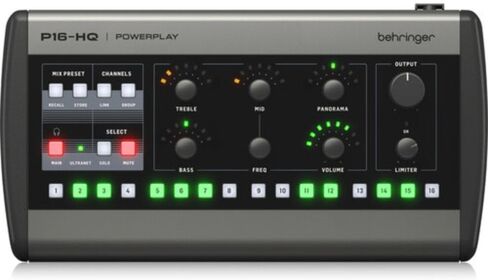 حزمة خلاط المراقبة الشخصية ذات 16 قناة من Behringer P16-HQ مع دعامة تثبيت Behringer لـ P16-M in Saudi Arabia