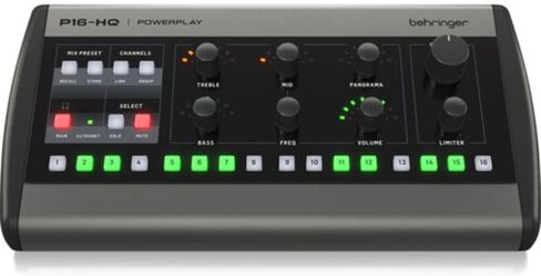 حزمة خلاط المراقبة الشخصية ذات 16 قناة من Behringer P16-HQ مع دعامة تثبيت Behringer لـ P16-M in Saudi Arabia