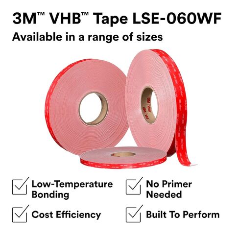 شريط 3M VHB LSE-060WF، أبيض، 1 × 36 ياردة، 25 مل، 1 لفة in Saudi Arabia