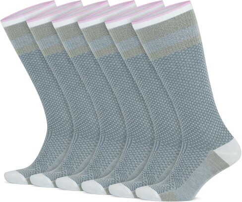 GoWith Unisex Knee High Compression Socks, 15-20 mmHg Rayon Made From Bamboo Socks, Breathable Travel Socks for Men & Women in Kuwait