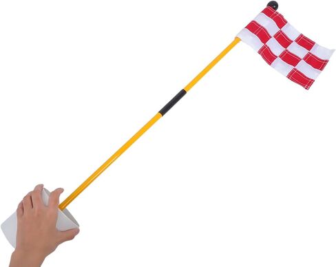 Golf Flagstick and Hole Cup Set with Plaid Nylon Flag Outdoor Golf Pin Flag Kit for Practice and Training Or Backyard in Saudi Arabia