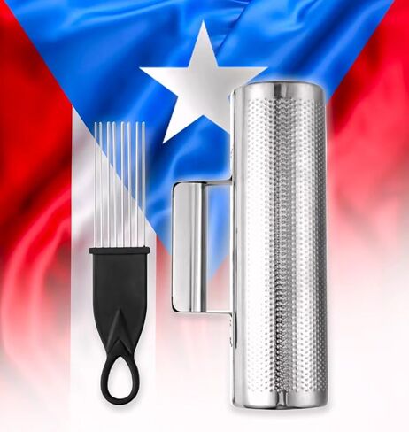 Puerto Rico Güiro Musical Instrument with Scraper – Traditional Caribbean Percussion Guiro for Latin Music, Parrandas & Cultural Events 8" x 3" – Latin Guiro for Salsa Merengue, Cumbia, Latin Jazz in Saudi Arabia