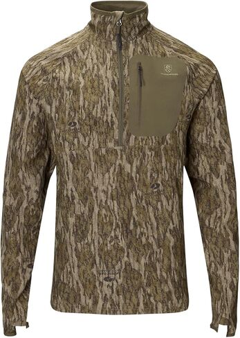 DRAKE WATERFOWL Men's Lightweight 1/2 Zip Pullover | Breathable DWR Hunting Layer w/Agion Active X2 & Zippered Chest Pocket in Saudi Arabia