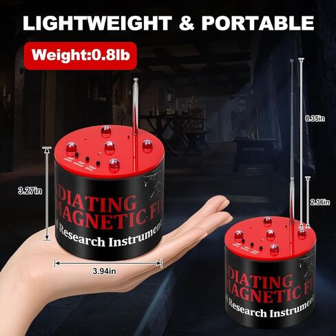 Ghost Hunting Equipment Paranormal Equipment with 5 Levels Adjustable Sensitivity, Temperature Deviation Detection and 360° Antenna Detection, Upgraded Version for Paranormal Investigator in Kuwait