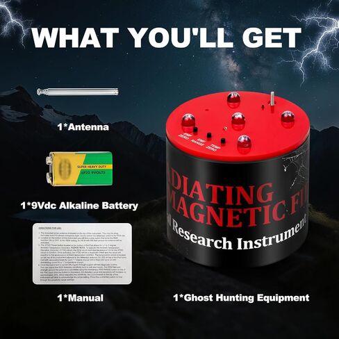 Ghost Hunting Equipment Paranormal Equipment with 5 Levels Adjustable Sensitivity, Temperature Deviation Detection and 360° Antenna Detection, Upgraded Version for Paranormal Investigator in Kuwait