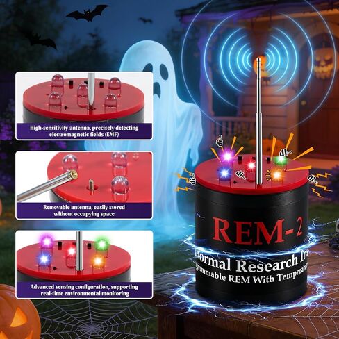 معدات متقدمة لكشف الأشباح، كاشف محمول للظواهر الخارقة مع مراقبة انحراف درجة الحرارة وحساسية معززة، مصمم لتحقيقات الأشباح الاحترافية in Kuwait
