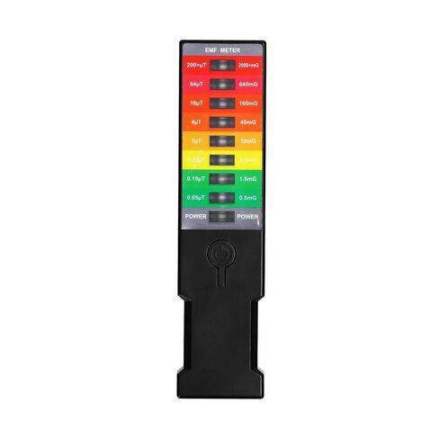 Handheld EMF Detector with LED Light Scale, Electromagnetic Field Strength Meter for Paranormal Exploration, Ghost Hunting, and Environmental Testing in Saudi Arabia