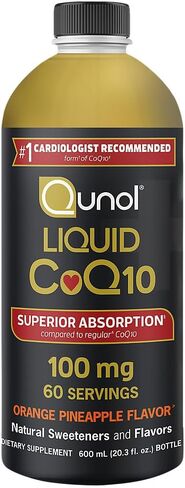 ملحق سائل QNOL COQ10 100 ملغ ، الامتصاص المتفوق ، الشكل الطبيعي للإنزيم Q10 ، مضادات الأكسدة لصحة القلب ، بنكهة الأناناس البرتقالية ، 90 حصص ، 30.4 أوقية زجاجة in Saudi Arabia