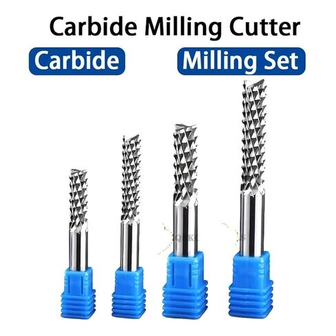 1pcs Solid Carbide Corn End Milling Cutting Bits D1.0-12mm PCB CNC Cutting Tools(D10x32xD10x75) in Saudi Arabia
