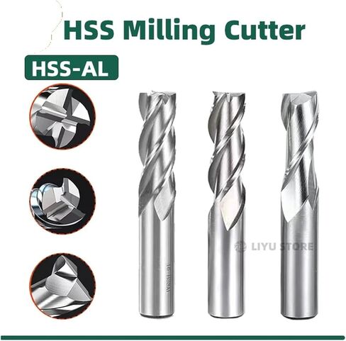 1 قطعة HSS نهاية المطاحن Co8 المعادن القاطع D1-32mm الكوبالت 2 المزامير الألومنيوم طحن أداة مفتاح راوتر بت (5.5 مللي متر) in Saudi Arabia