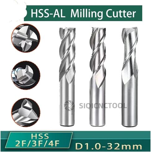 1 قطعة HSS نهاية المطاحن Co8 المعادن القاطع D1-32mm الكوبالت 2 المزامير الألومنيوم طحن أداة مفتاح راوتر بت (5.5 مللي متر) in Saudi Arabia