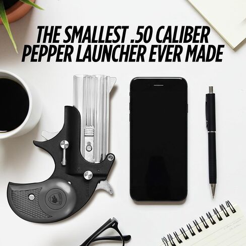 Fireball Mini, Smallest .50 Caliber Launcher, Dual-Ammo Air-Powered Home and Self-Defense Device, 50-Foot Range, Compact Non-Lethal Protection Set with Compressed-Air Capsules and Training Rounds in Kuwait