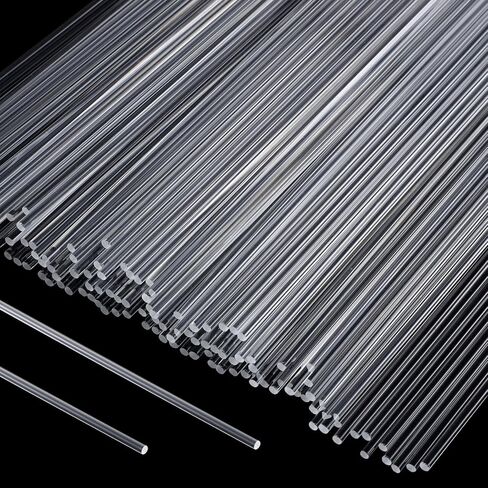 120 Pcs Clear Acrylic Sticks, 8 Inch 2 mm Diameter Acrylic Rods Round Cake Topper Sticks for DIY Crafts Cupcake Chocolate Cookie Dessert Decorations Cake Toppers Candy Cakes Pops Stick in Saudi Arabia