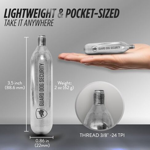 16-gram Threaded c02 cartridges, CO2 Cartridges for Use with CO2 Bike Tire Inflator, Fast Inflation to 130 PSI, Fits Standard 3/8"-24 Inflators, Leakproof, Lightweight in Saudi Arabia