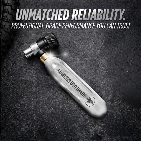 16-gram Threaded c02 cartridges, CO2 Cartridges for Use with CO2 Bike Tire Inflator, Fast Inflation to 130 PSI, Fits Standard 3/8"-24 Inflators, Leakproof, Lightweight in Saudi Arabia