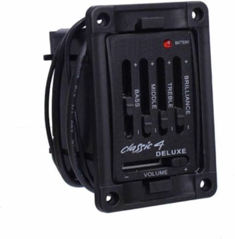 Guitar Pickup Classic Acoustic 4 Band Preamp Tuner Dual Model Presys Mic Blend Preamp Guitar Equalizer Tuner in Kuwait