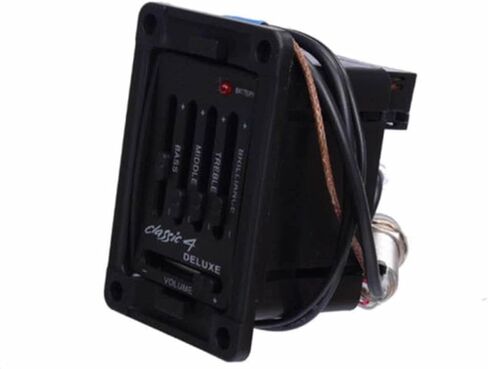 Guitar Pickup Classic Acoustic 4 Band Preamp Tuner Dual Model Presys Mic Blend Preamp Guitar Equalizer Tuner in Kuwait