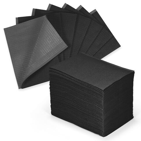 Pink Dental Bibs Disposable 50 Pack Waterproof Dentist Bibs Sheet with No Leakage Poly Back, 3 Ply 13 x 18 inch Disposable Nail Mats for Clinic, Tattoo and Table Cover in Kuwait