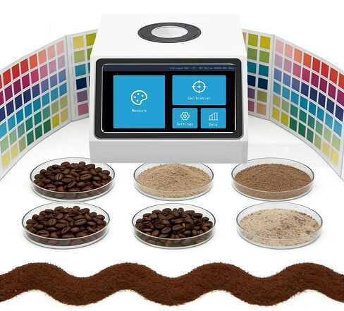 Liquid Coffee Colorimeter with 7-inch IPS LCD 400-700nm 0.01% Resolution 10000 Records Tests Coffee Liquid Powder Masterbatches in Food Beverage Inspection Facilities in Saudi Arabia