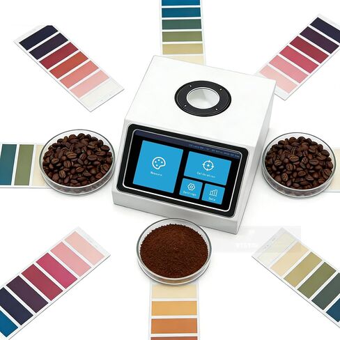 High Precision Coffee Colorimeter with SCAA Value HCCI Index 10000 Records Data Storage Resolution 0.01% 400-700nm Wavelength Range for Comprehensive Coffee Color Spectrum Analysis in Saudi Arabia